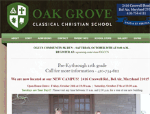 Tablet Screenshot of oakgroveclassical.org